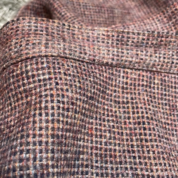 Vintage Women’s Wool Blend Skirt Small Square Patterned A Line Size 11/12 - Picture 16 of 16